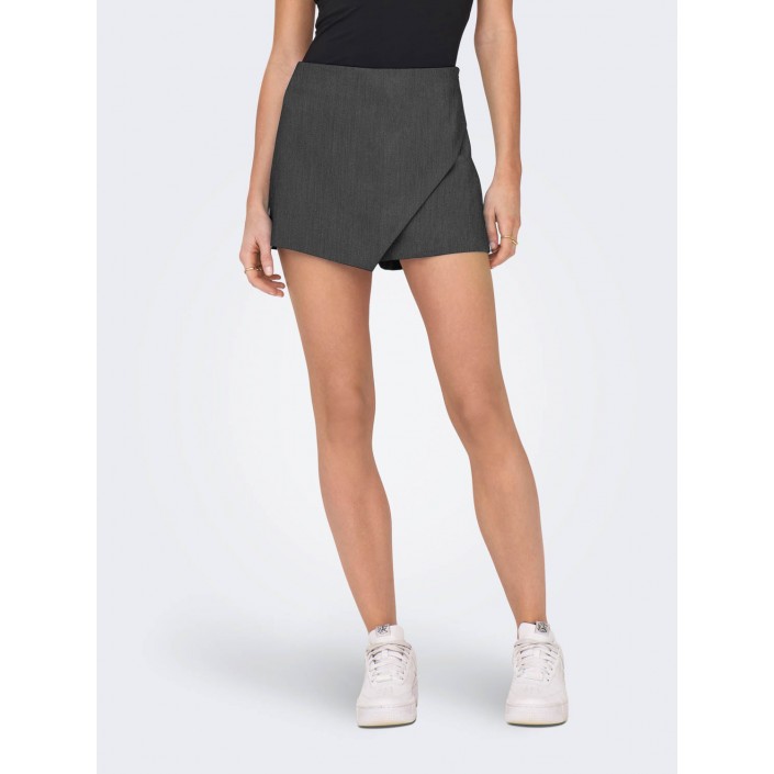 Only ONLMIST-YASMINE MW WRAP SKORTS TLR : Dark Grey Melange | Freewear ONLMIST-YASMINE MW WRAP SKORTS TLR : - www.freewear.nl - Freewear