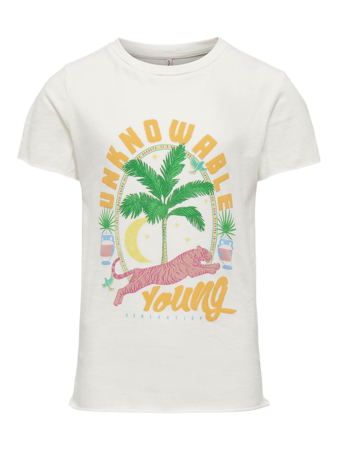 Only Koglucy Fit S/s Palm Tiger Top Box :