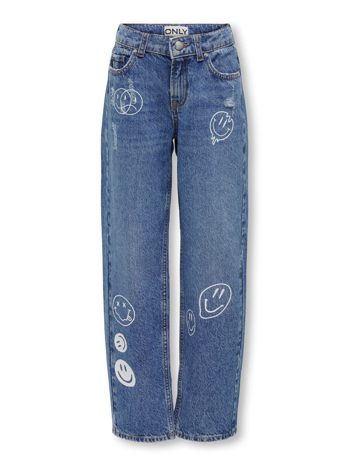 ONLY KOGROBYN ST LA SMILE JNS CRO Meisjes Jeans - Maat 116