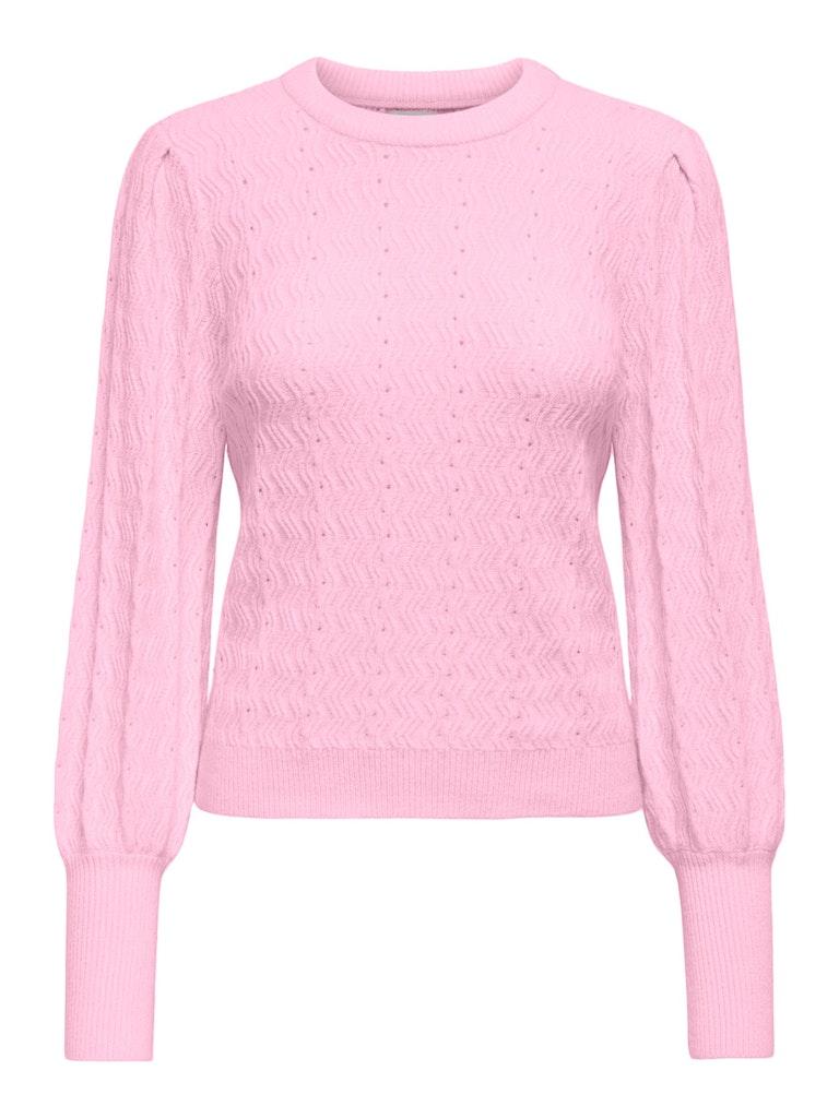 Only Trui Onlkatia Ls Struct Puff O-neck Nca 15294087 Pink Lady/melange Dames Maat - L