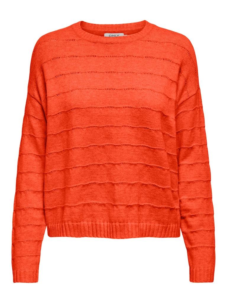 ONLY ONLKATIA LS STRUCT O-NECK CC KNT Dames Trui - Maat S