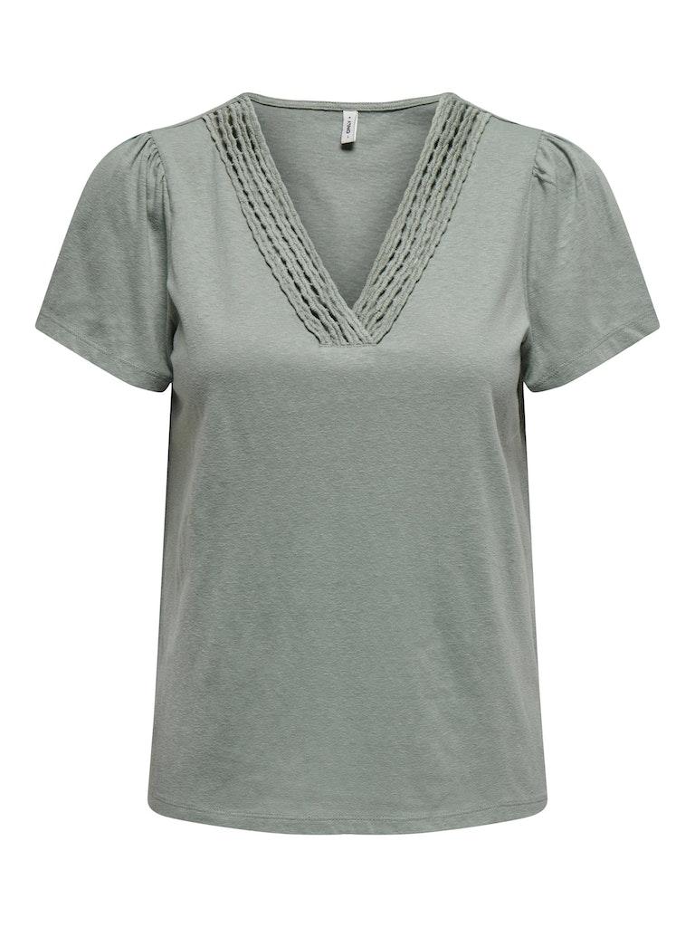 Only Onlbenita S s V neck Top Jrs