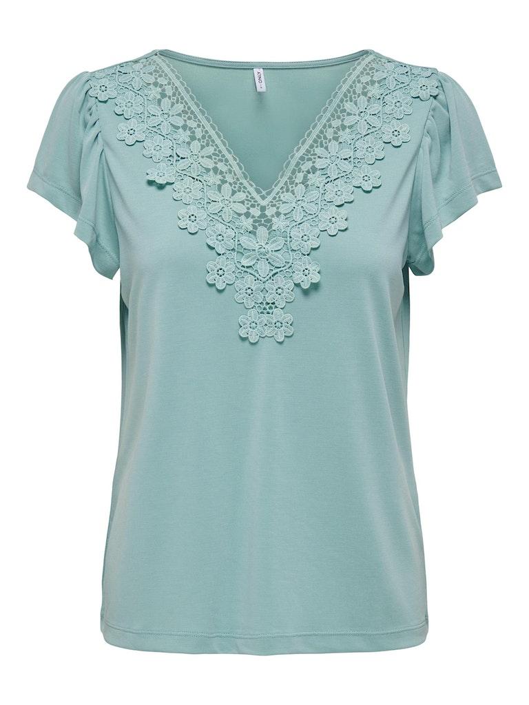 Only Onlfree Life S/s Modal Crochet Top :