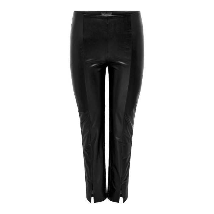 Carmakoma CARPAPAYA FAUX LEATH SLIT LEGGING C: Black | Freewear CARPAPAYA FAUX LEATH SLIT LEGGING C: - www.freewear.nl - Freewear