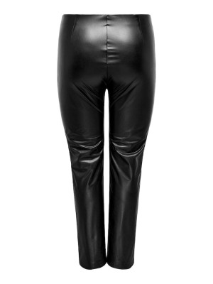 Carmakoma CARPAPAYA FAUX LEATH SLIT LEGGING C: Black | Freewear CARPAPAYA FAUX LEATH SLIT LEGGING C: - www.freewear.nl - Freewear