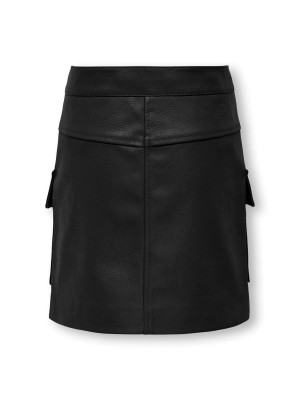 Only KOGVERA FAUX LEATHER SKIRT CP OTW Black | Freewear KOGVERA FAUX LEATHER SKIRT CP OTW - www.freewear.nl - Freewear