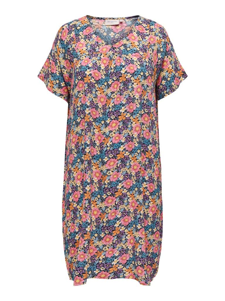 Carmakoma (Maatje Meer) Carkatja Life Ss Blk Dress Aop