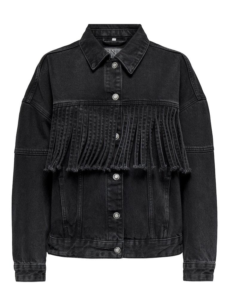 Only Onlholly Ls Fringe Dnm Jacket Fg