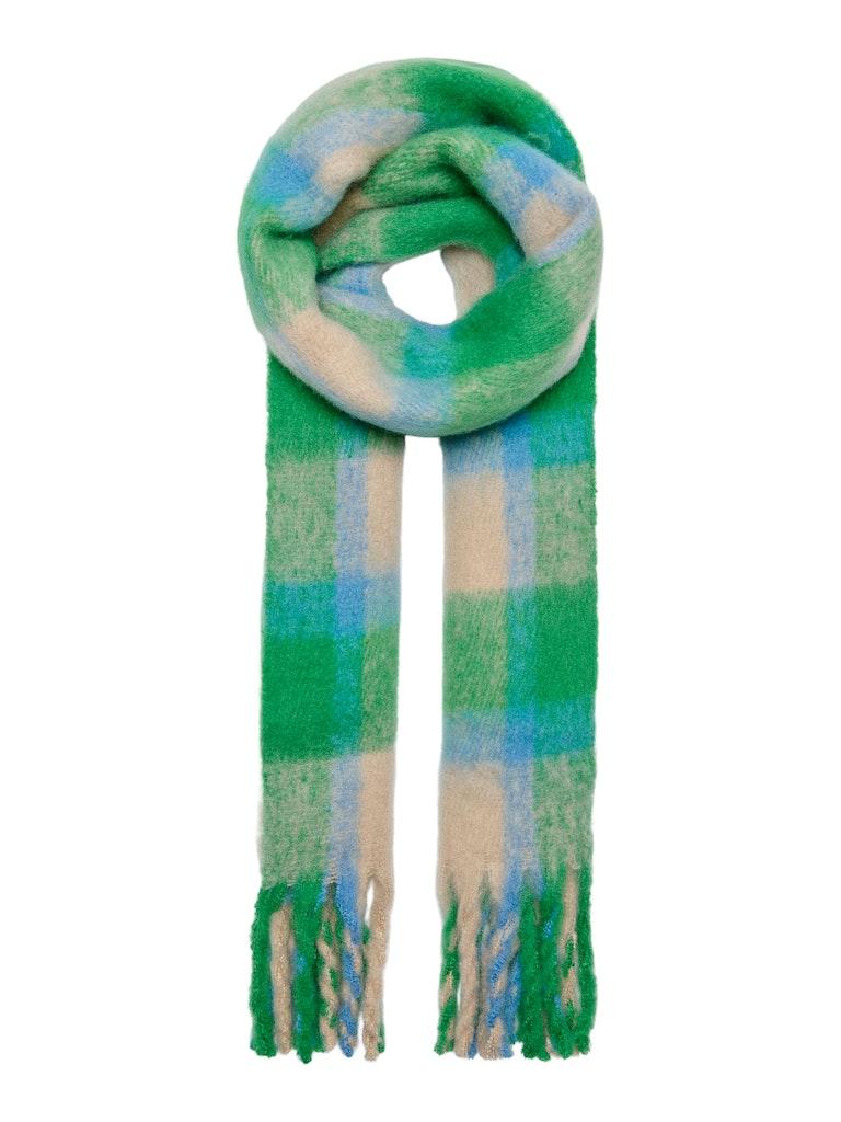 Onlmia check scarf cc - Abundant green