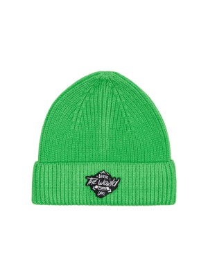 Only KOGMIKAELA BADGE BEANIE CP ACC Island Green | Freewear KOGMIKAELA BADGE BEANIE CP ACC - www.freewear.nl - Freewear