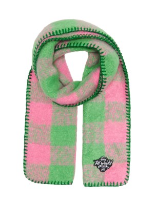 Only KOGMIKAELA BADGE SCARF CP ACC Island Green/AZALEA PINK | Freewear KOGMIKAELA BADGE SCARF CP ACC - www.freewear.nl - Freewear