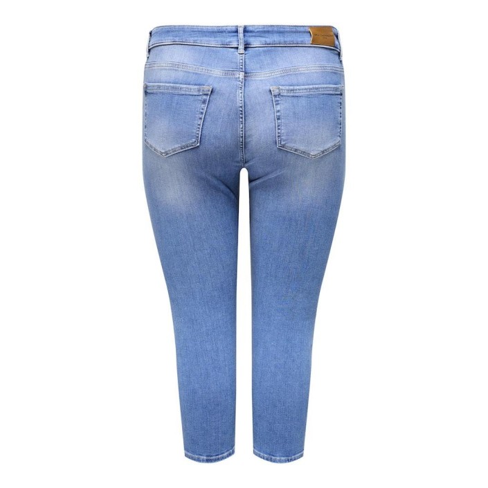 Carmakoma CARWILLY REG WAIST DNM CAPRI Light Medium Blue Denim | Freewear CARWILLY REG WAIST DNM CAPRI - www.freewear.nl - Freewear