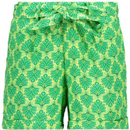 Only Broek Onlthyra Aop Paperbag Shorts Wvn Cs 15301587 Deep Mint/green Dames Maat - S