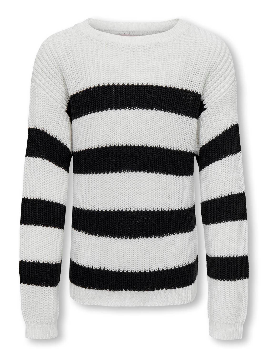 ONLY KOGSIF LS STRIPED PULLOVER KNT Meisjes Trui - Maat 110/116