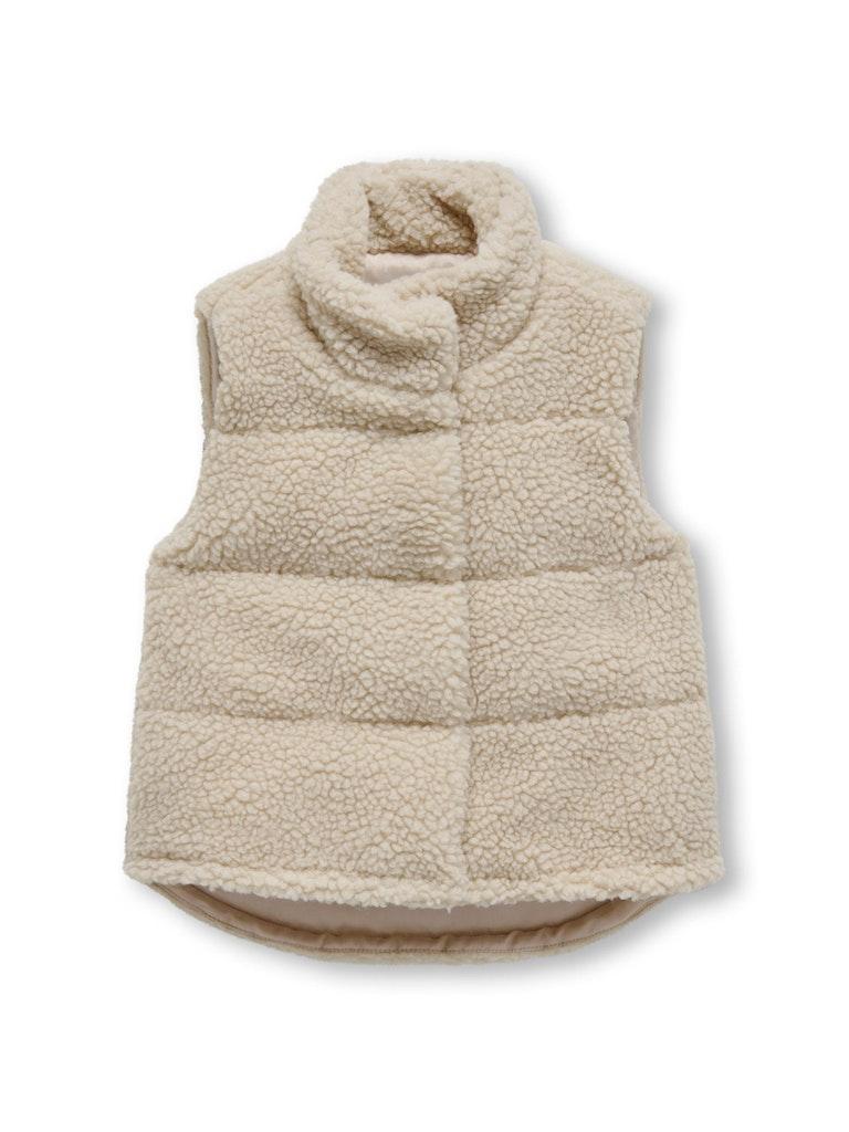 ONLY KMGSANDRA TEDDY WAISTCOAT OTW Meisjes Gilet - Maat 86