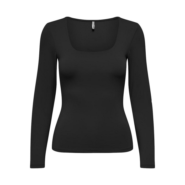 Only ONLEA L/S 2-WAY DEEP NECK TOP JRS N: Black | Freewear ONLEA L/S 2-WAY DEEP NECK TOP JRS N: - www.freewear.nl - Freewear