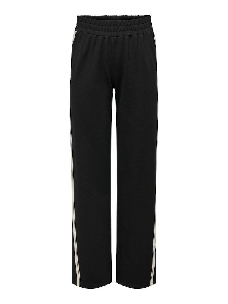 Only / joggingbroek Poptrash Suki Life Wide Panel in zwart