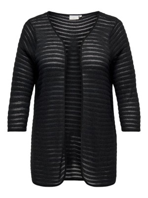 Carmakoma CARDIMA 3/4 CARDIGAN JRS Black | Freewear CARDIMA 3/4 CARDIGAN JRS - www.freewear.nl - Freewear