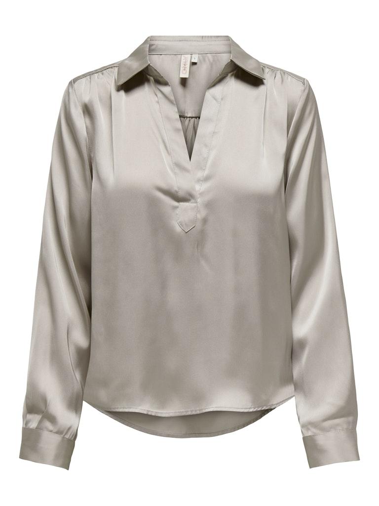 ONLY ONLZORA LS V-NECK COLLAR TOP WVN Dames Top - Maat M