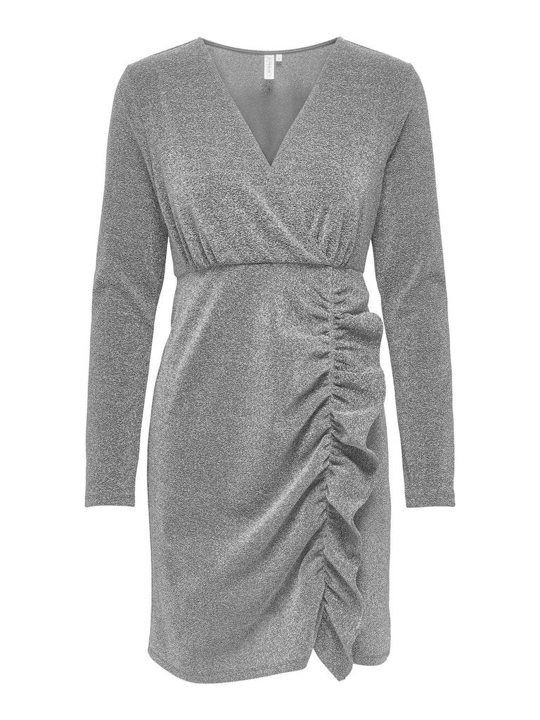 Only Jurk Onlaurora Ls Dress Wvn 15305752 Silver Dames Maat - L