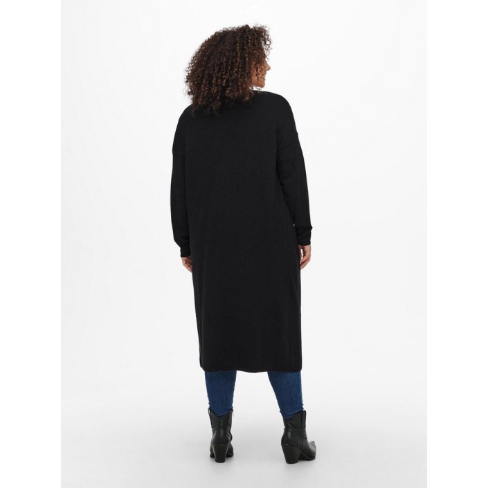 Carmakoma CARNEW ESLY LS OPEN LONG CARDIGAN K: Black | Freewear CARNEW ESLY LS OPEN LONG CARDIGAN K: - www.freewear.nl - Freewear