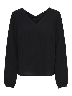 Only ONLNOVA LIFE VIS L/S MALLORY TOP SO: Black | Freewear ONLNOVA LIFE VIS L/S MALLORY TOP SO: - www.freewear.nl - Freewear