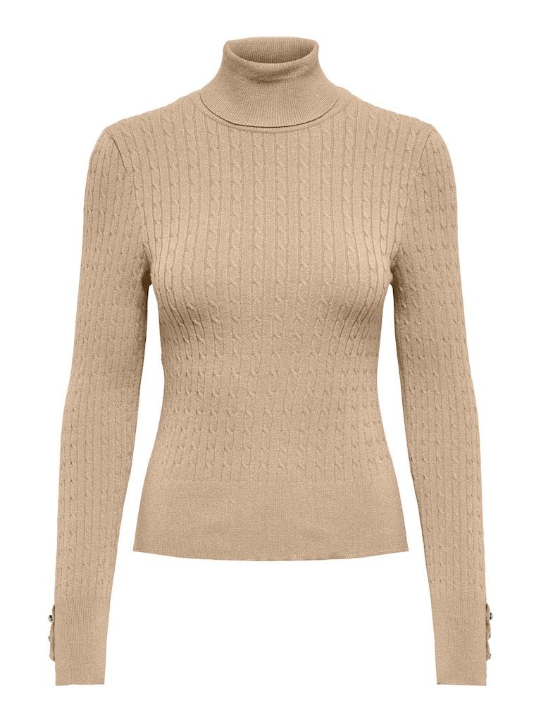 Only Trui Onllorelai Ls Cable Rollneck Knt 15306928 Irisch Cream Dames Maat - XL