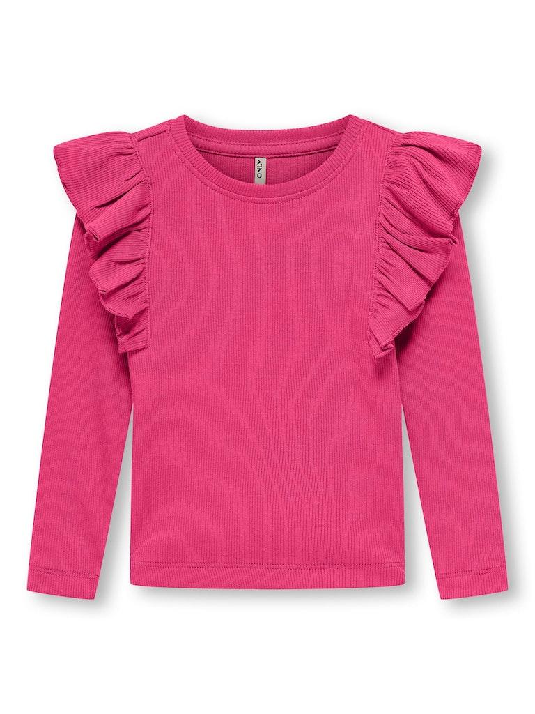 ONLY KMGNADIA L/S FRILL TOP BOX JRS Meisjes Top - Maat 110