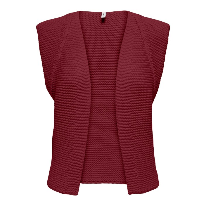 Only ONLLOUI VEST EX KNT Cabernet | Freewear ONLLOUI VEST EX KNT - www.freewear.nl - Freewear