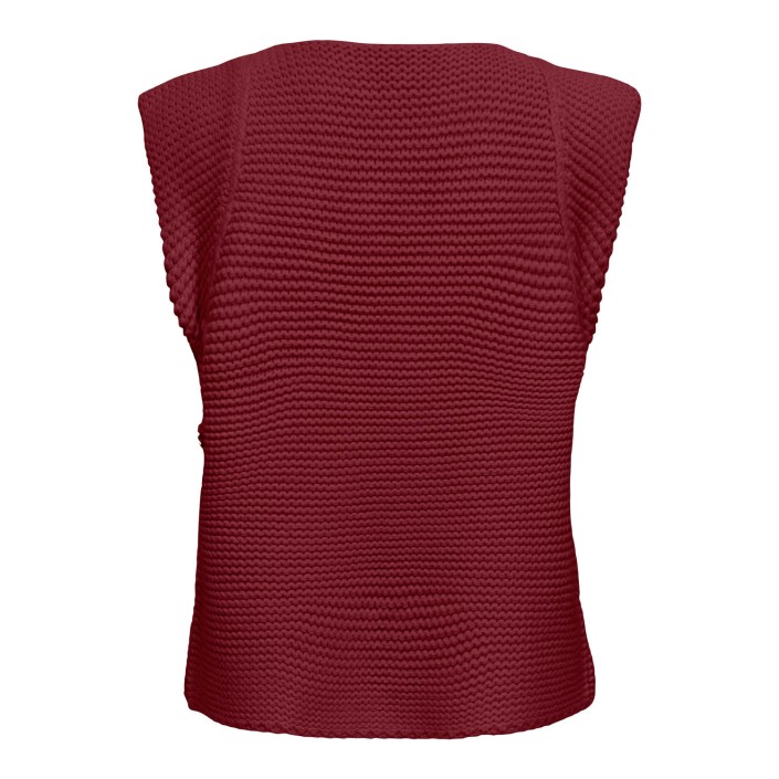 Only ONLLOUI VEST EX KNT Cabernet | Freewear ONLLOUI VEST EX KNT - www.freewear.nl - Freewear