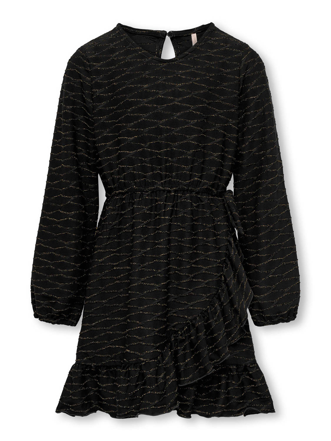 Only Kogastra L/s Glitter Wrap Dress Jrs