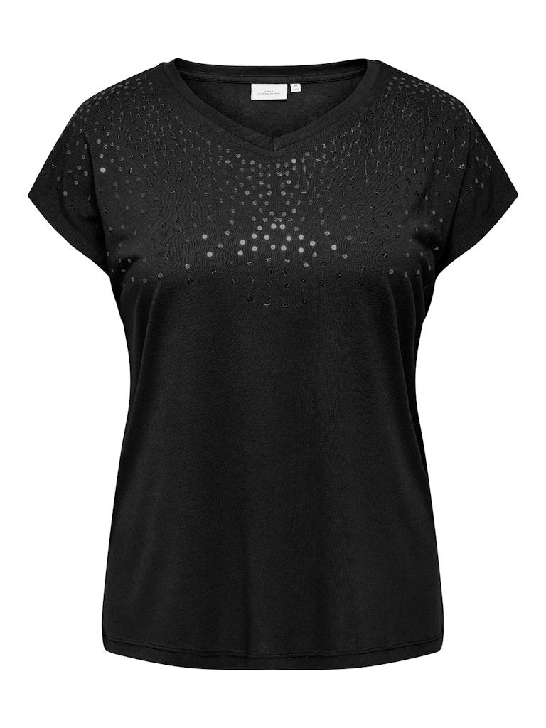 Carmakoma (Maatje Meer) Caralexia Life Ss V-neck Tee Jrs