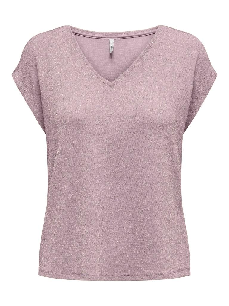 ONLNEW CAROL S/S GLITTER TOP BOX JR