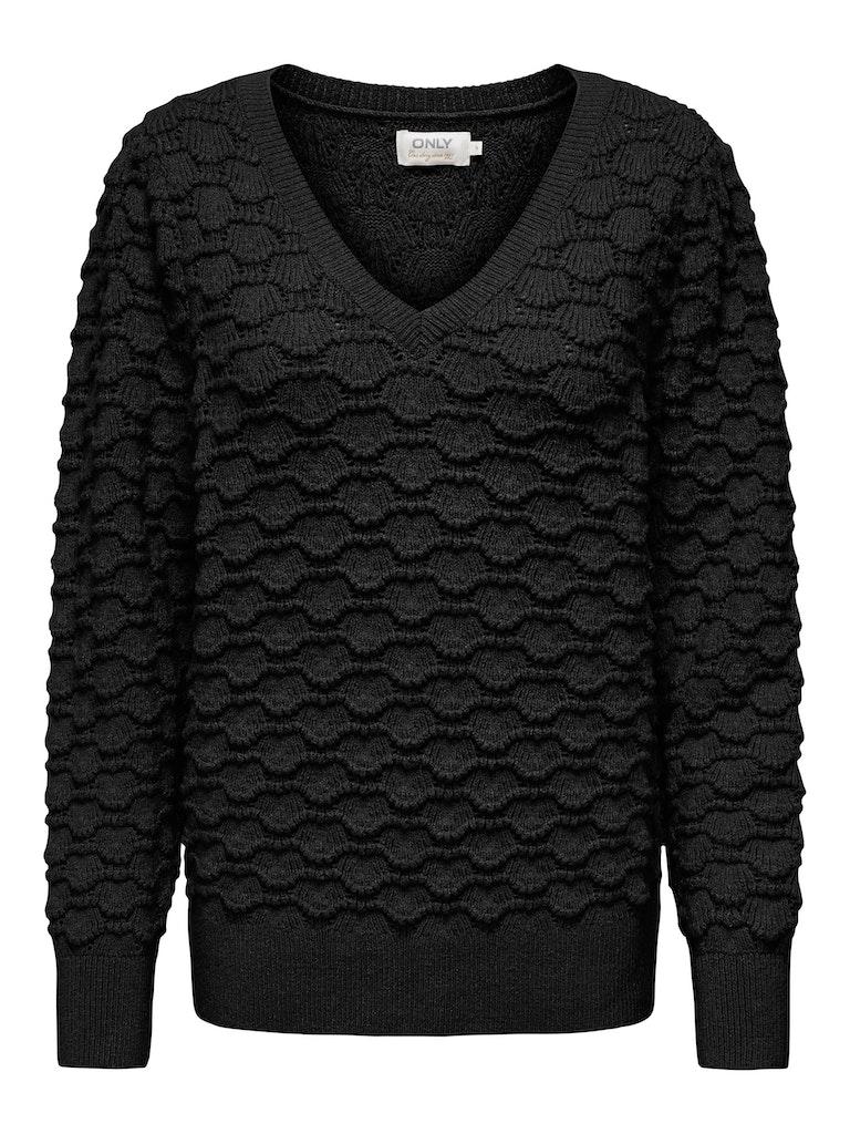 ONLY ONLMAXINE L/S V-NECK PULLOVER EX KNT Dames Trui - Maat M