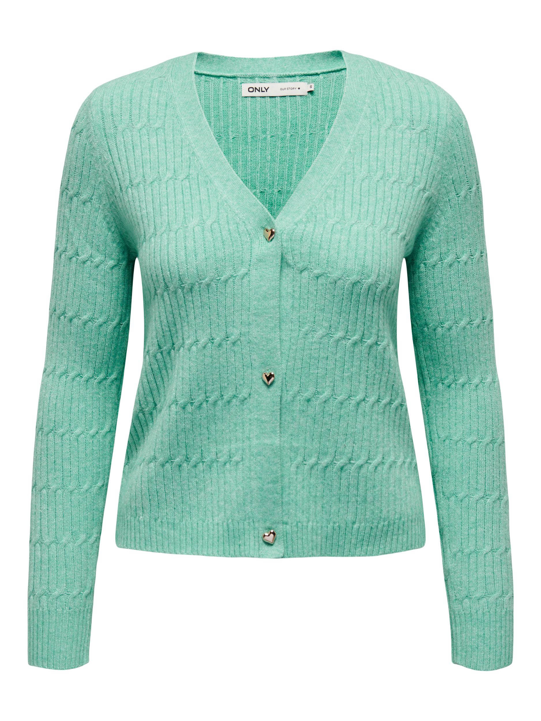 Cardigans--Bright Aqua-L-Only