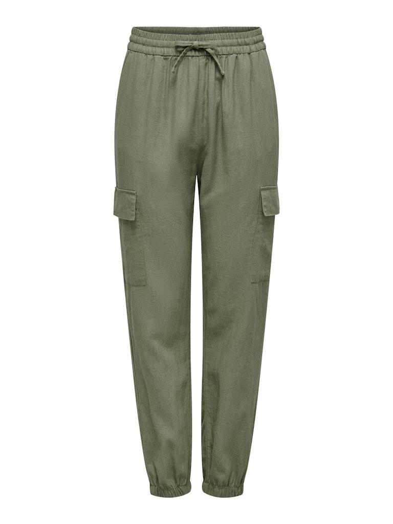 ONLY ONLCARO MW LIN PULL-UP CARGO PNT NOOS Dames Broeken - Maat XXL X L32
