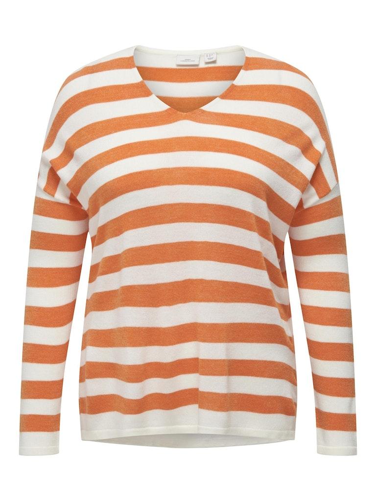 Round-neck Knitwear Only Carmakoma , Orange , Dames