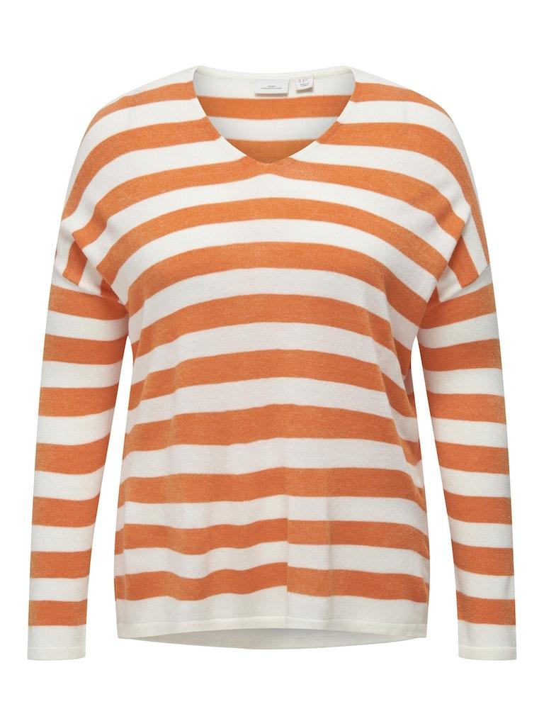 Carmakoma (Maatje Meer) Caramalia Ls Stripe V neck Knt