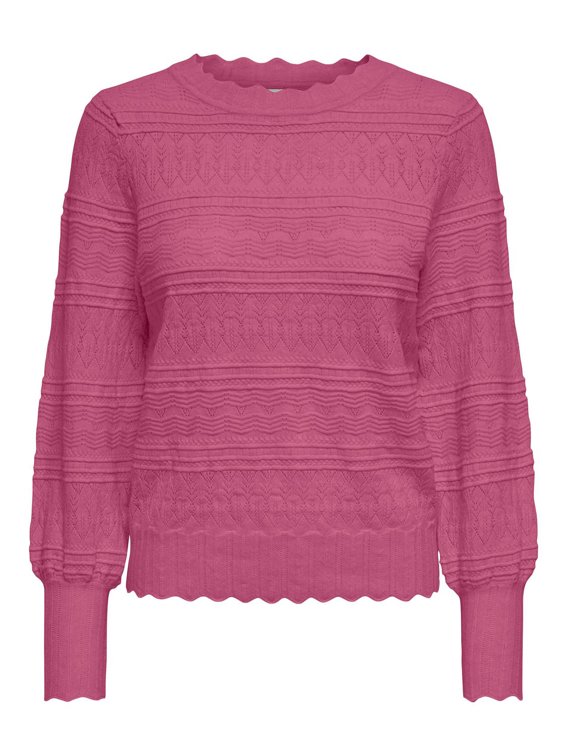 ONLY KOGMAYSE LIFE L/S STRUCTURE O-NECK KNT Meisjes Trui - Maat 134/140