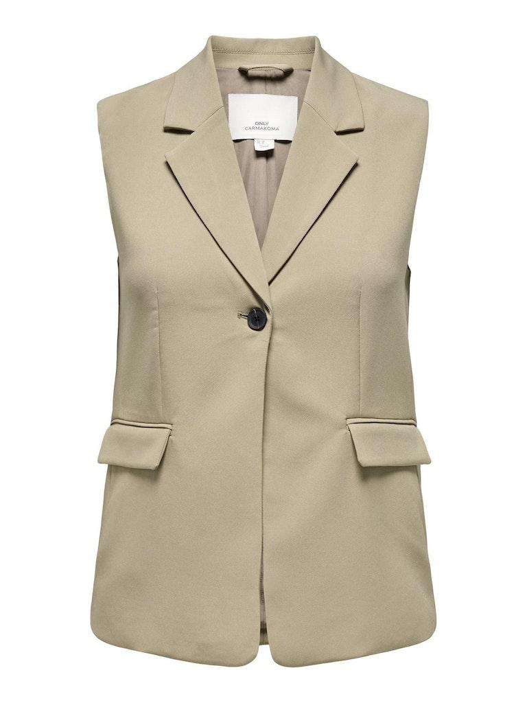 Only Carmakoma Carkendra-Astrid gilet medium bruin maat 46