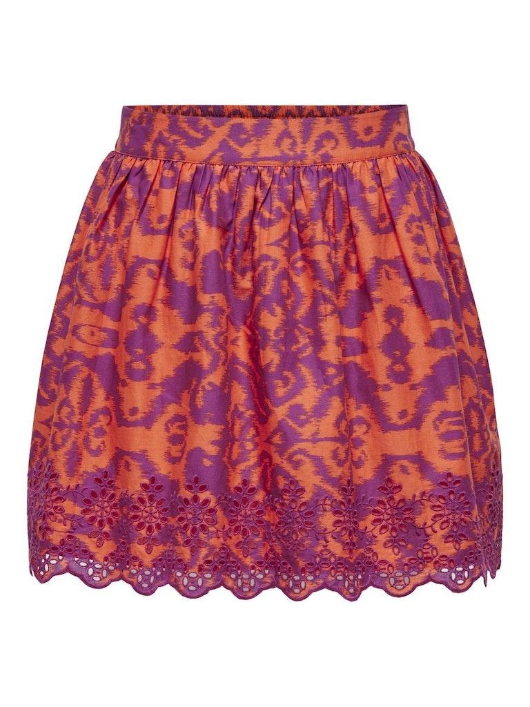 Only Onllou Life Emb Flowy Skirt Ptm