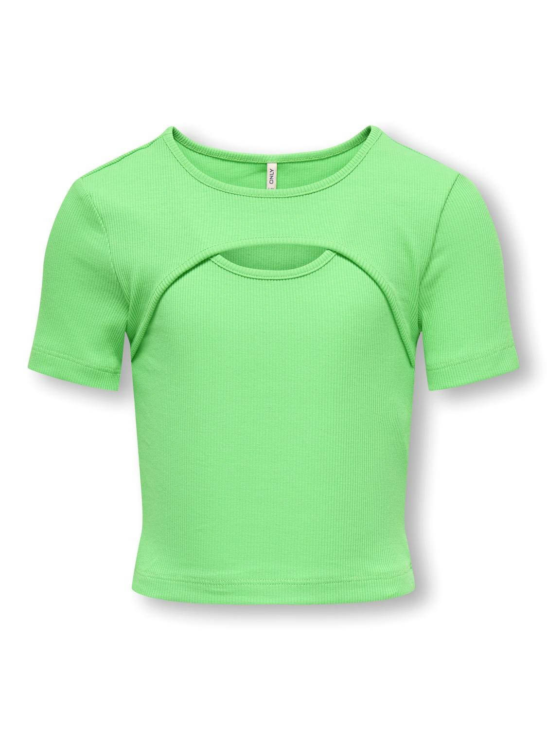 ONLY KOGNESSA S/S CUT OUT TOP BOX JRS NOOS Meisjes Top - Maat 134/140