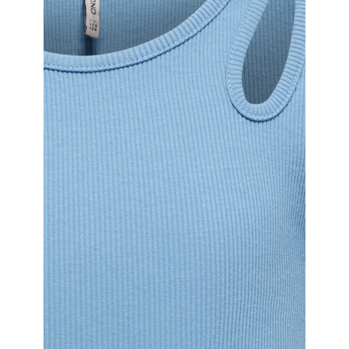 Only KOGNESSA S/S CUT OUT TOP BOX JRS NO: Blissful Blue/SHOULDER CUT OUT | Freewear KOGNESSA S/S CUT OUT TOP BOX JRS NO: - www.freewear.nl - Freewear