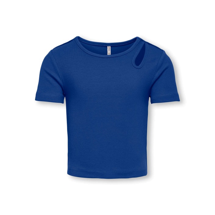Only KOGNESSA S/S CUT OUT TOP BOX JRS NO: Mazarine Blue/SHOULDER CUT OUT | Freewear KOGNESSA S/S CUT OUT TOP BOX JRS NO: - www.freewear.nl - Freewear