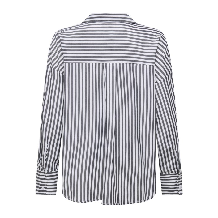 Only ONLOREGON SOLO SHIRT WVN Black/MEDIUM BRIGHT WHITE | Freewear ONLOREGON SOLO SHIRT WVN - www.freewear.nl - Freewear