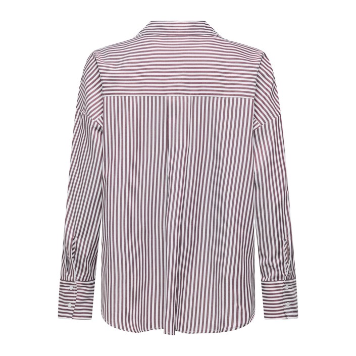 Only ONLOREGON SOLO SHIRT WVN Winetasting/SMALL BRIGHT WHITE | Freewear ONLOREGON SOLO SHIRT WVN - www.freewear.nl - Freewear