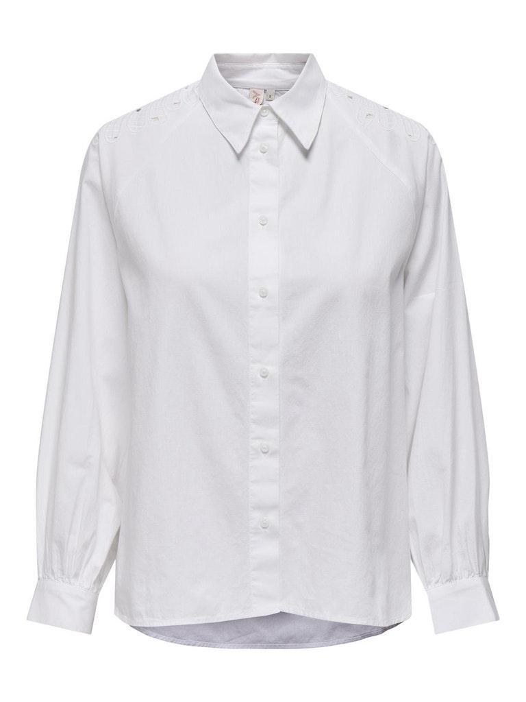 Only Onldivision Gaga Highlow Shirt Bright White WIT XL