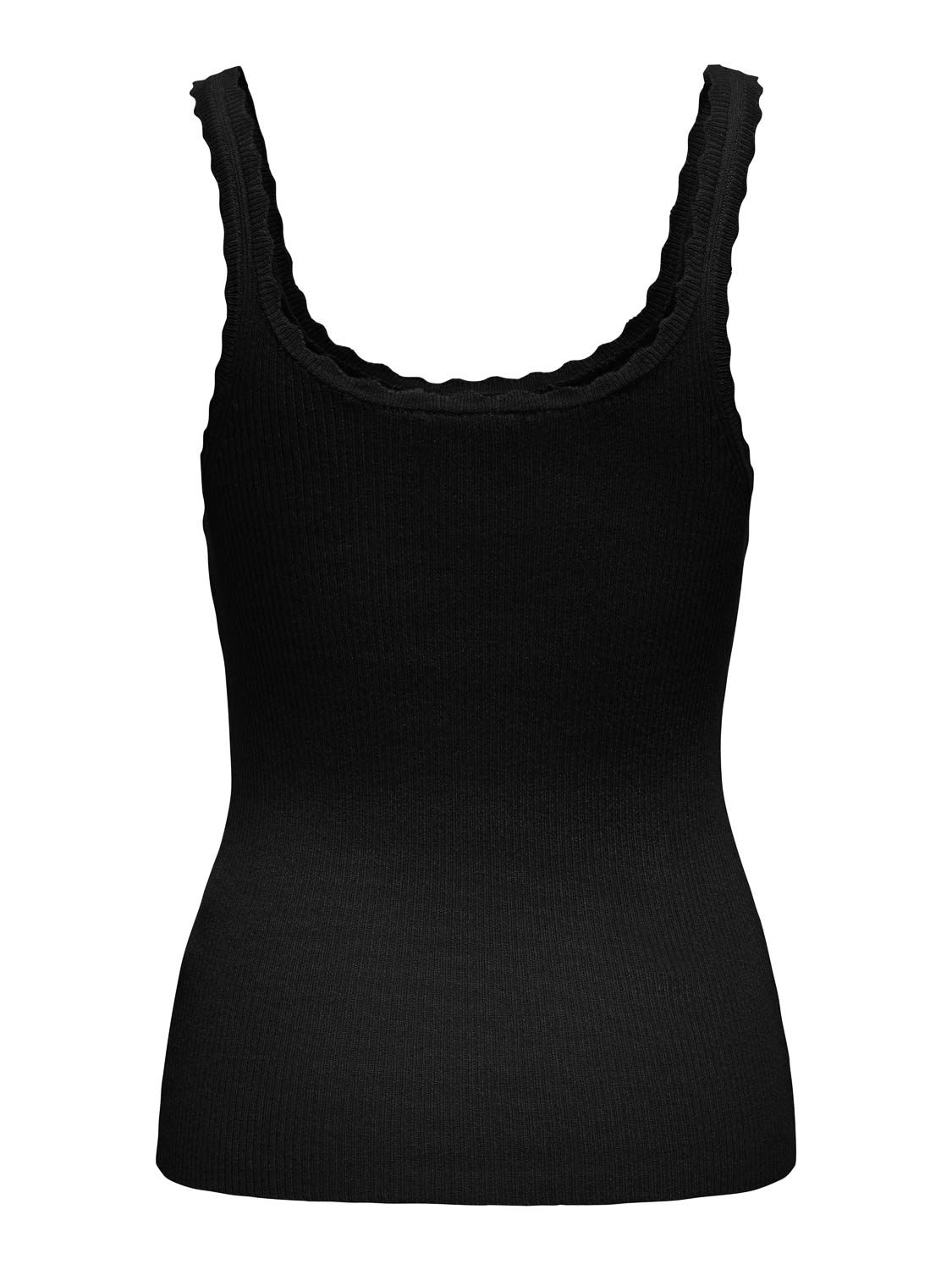 U-Neck Gebreide Tanktop Only , Black , Dames