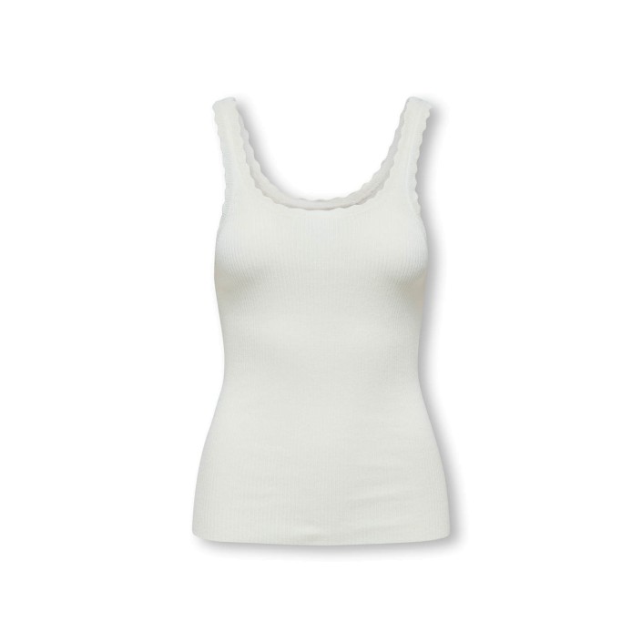 Only ONLGEMMA SL U-NECK KNT NOOS Cloud Dancer | Freewear ONLGEMMA SL U-NECK KNT NOOS - www.freewear.nl - Freewear