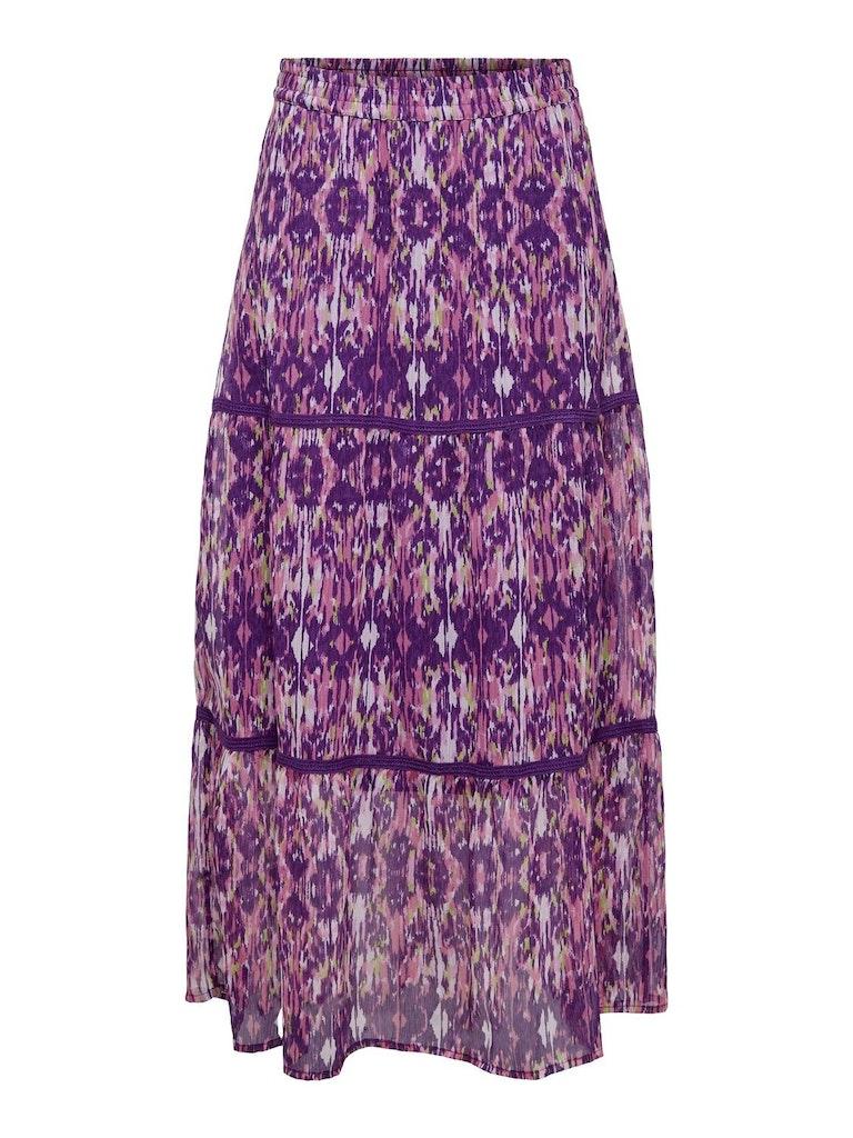 Only Rok Onlviva Life Maxi Skirt Ptm 15314981 Purple Magic/ethnic Reb Dames Maat - M